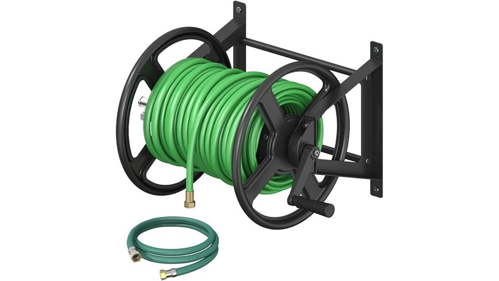 125ft wall mounted hose reel