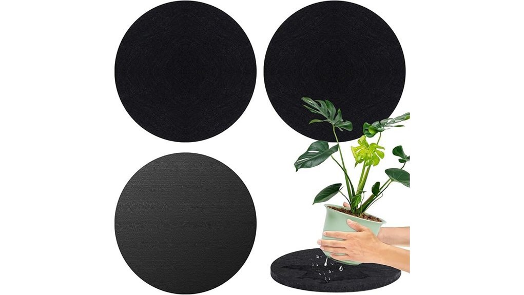 absorbent waterproof plant coasters
