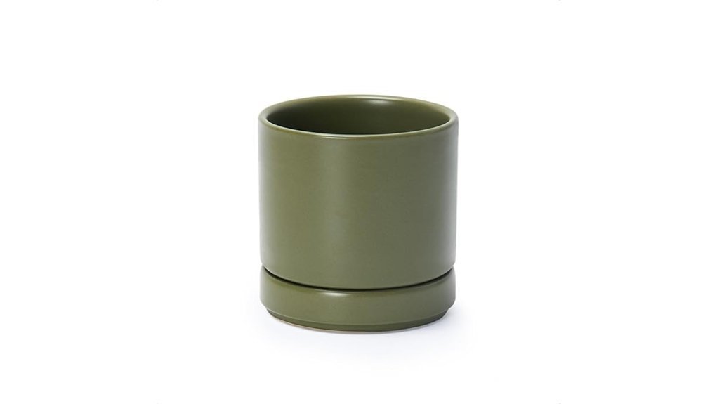 ceramic planter with saucer
