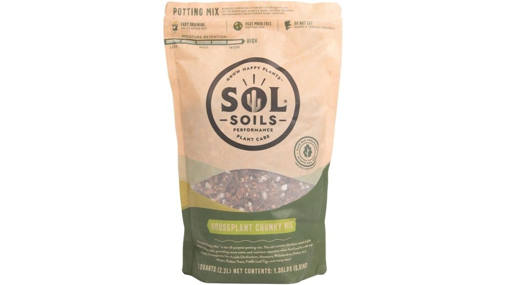chunky houseplant soil mix
