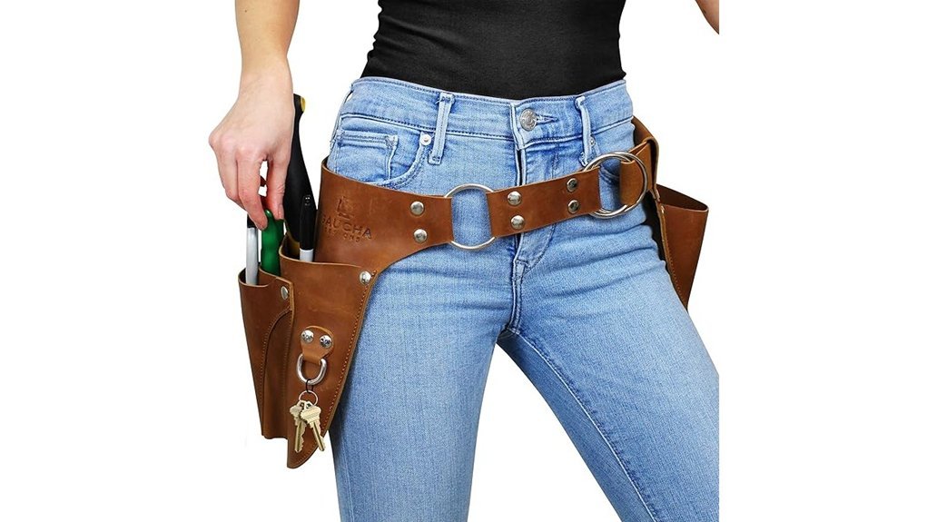 durable leather gardening organizer