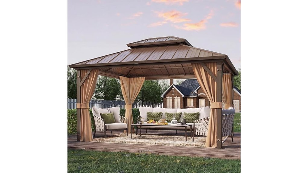durable metal gazebo structure