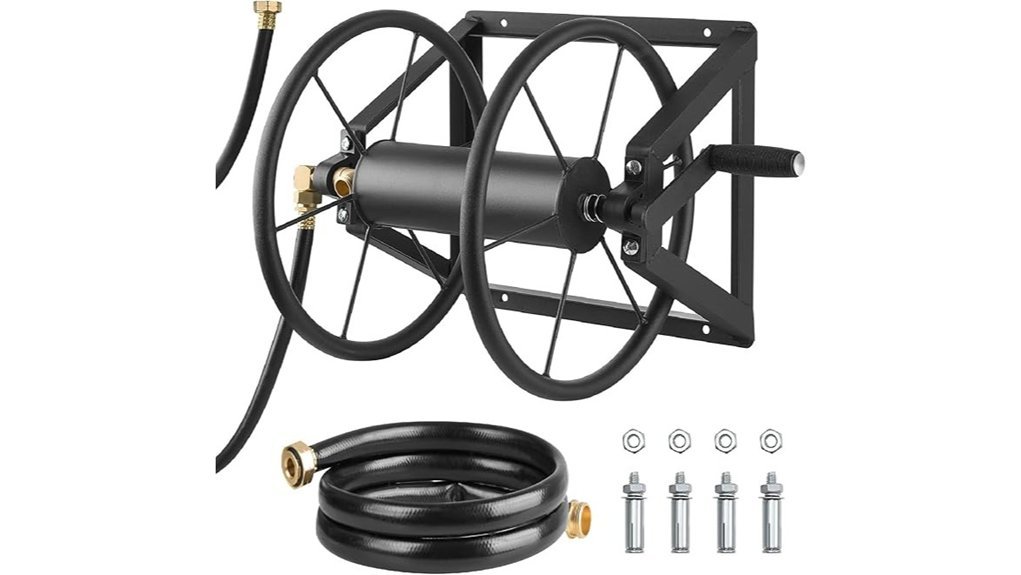 durable wall mounted hose reel