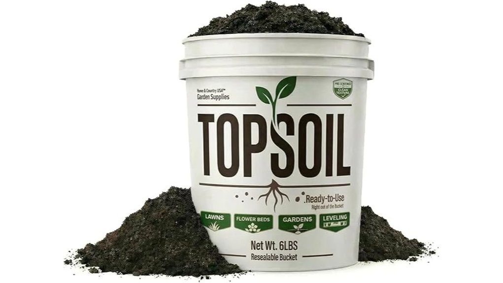 gardening topsoil in pail