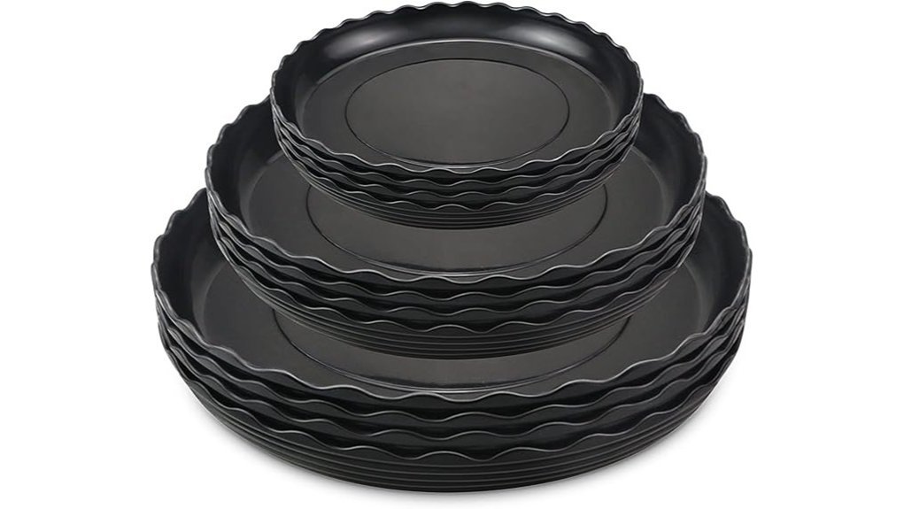 plastic plant saucer set