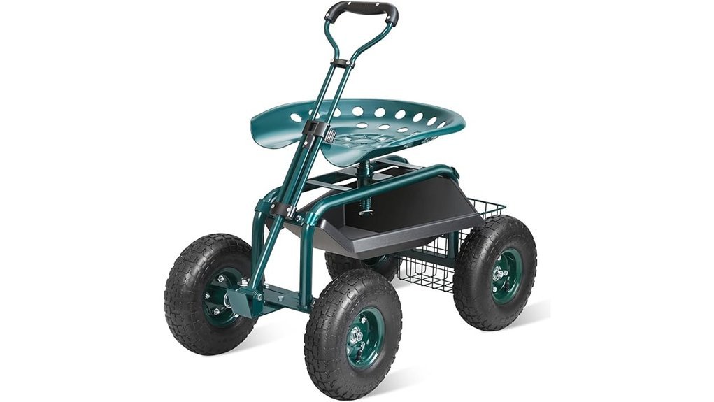 rolling garden work seat