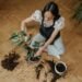 stylish plant floor protection