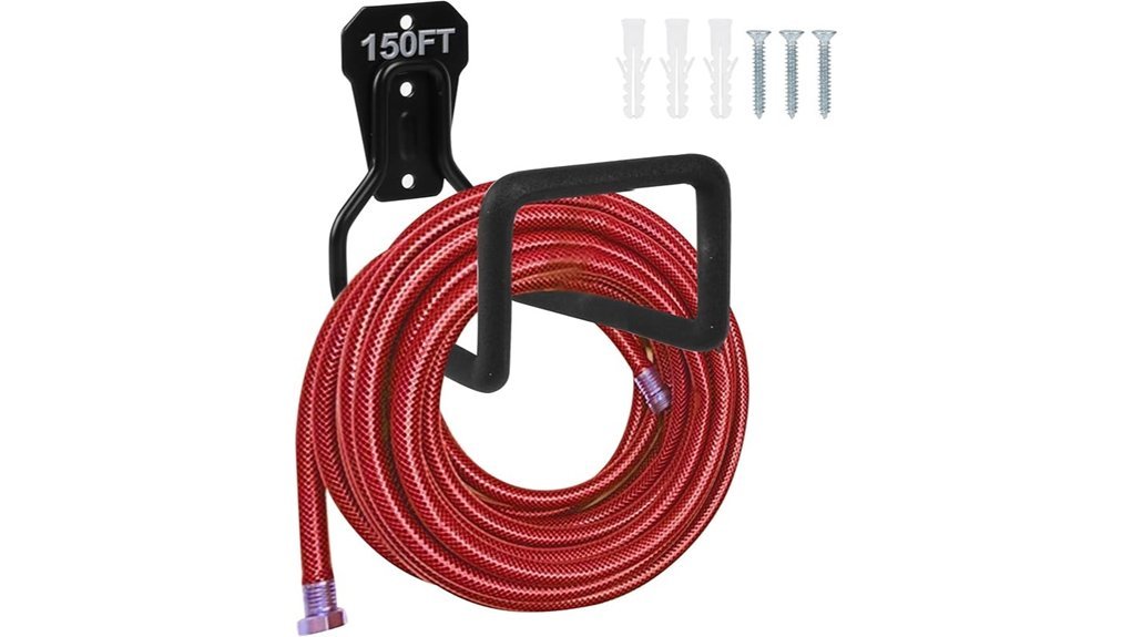 wall mounted garden hose holder