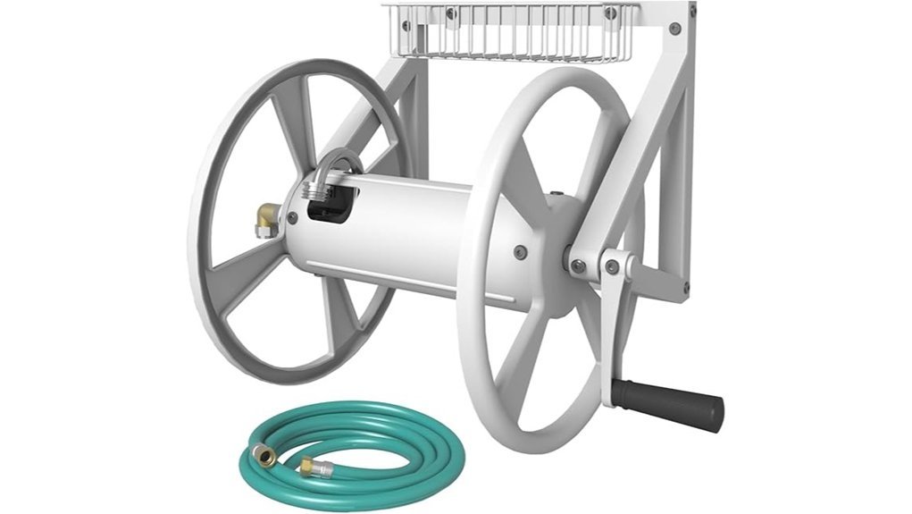 wall mounted hose storage solution