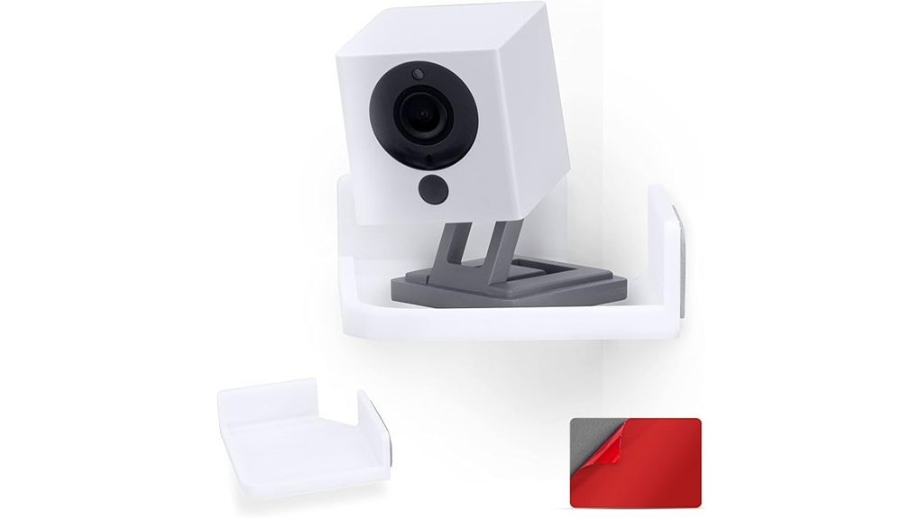 white mini corner shelf
