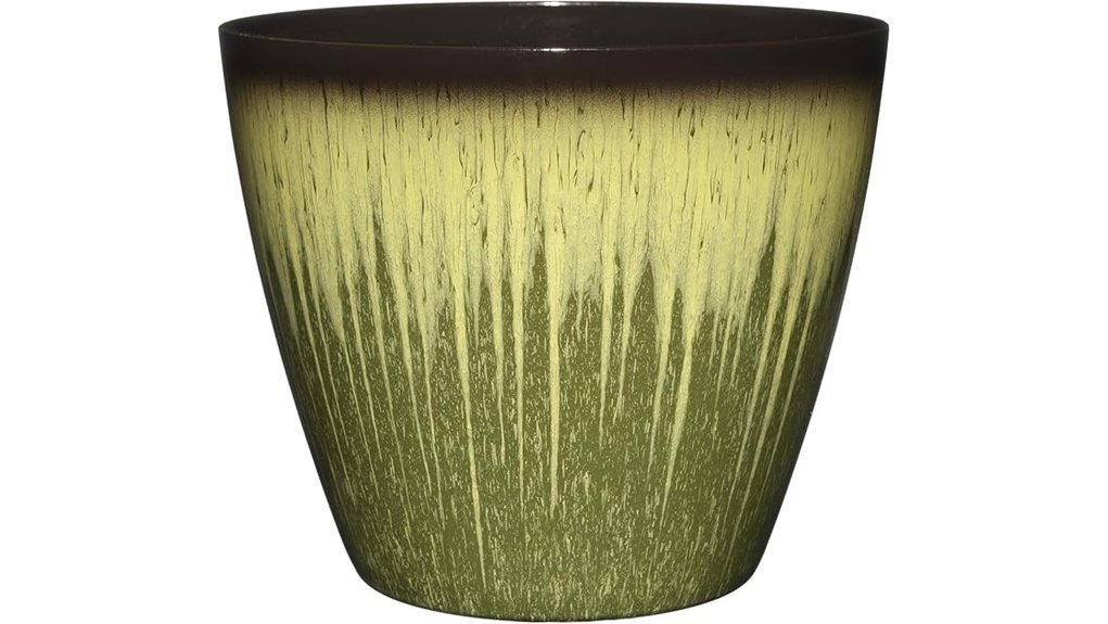 willow green planter pot