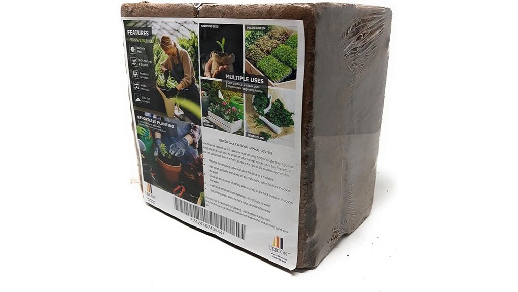 organic coir soil bricks