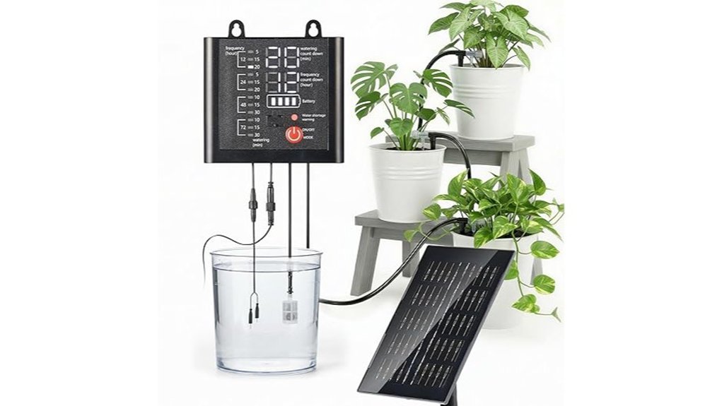 rechargeable solar plant irrigation