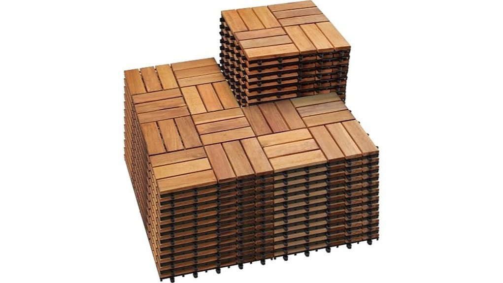 acacia wood patio tiles
