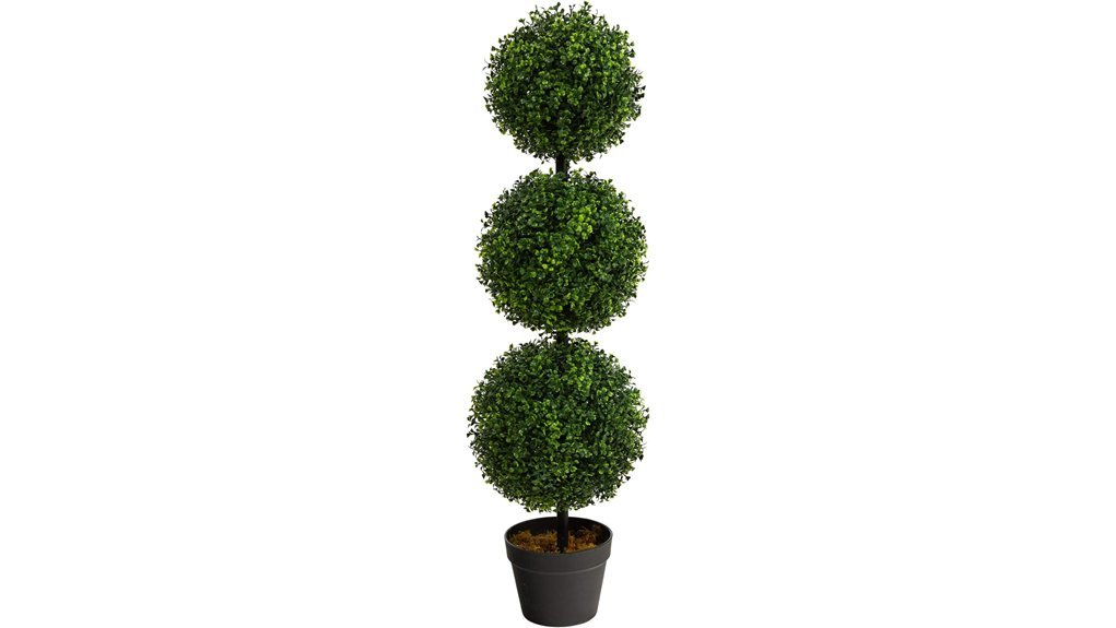artificial boxwood topiary tree
