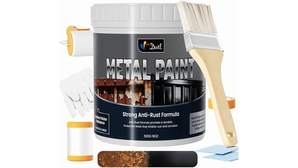 black waterproof metal paint