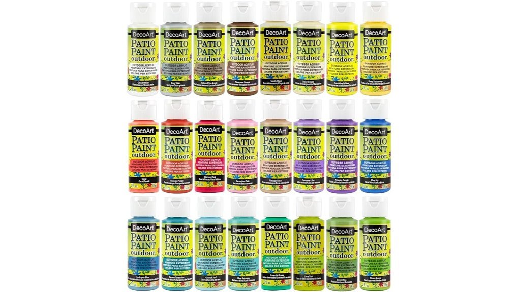 colorful outdoor painting set