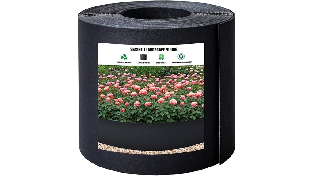 dark gray garden edging