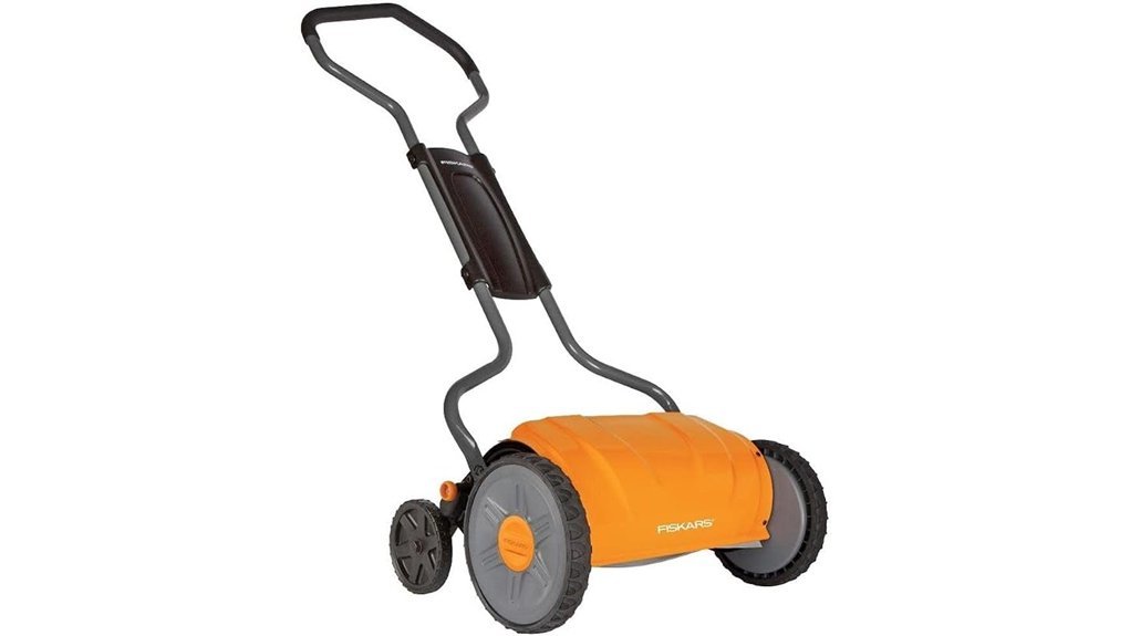 efficient manual lawn mower