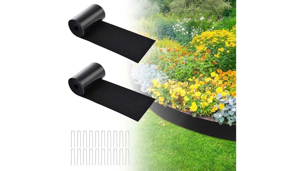 garden edging mulch rolls