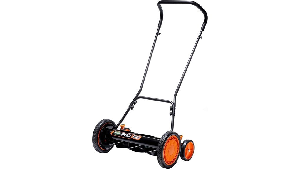 green 18 inch push mower