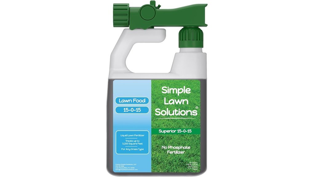 liquid lawn fertilizer solution