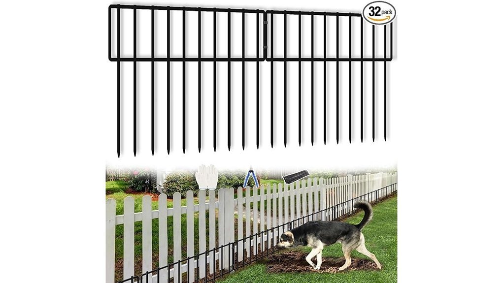 no dig garden animal fence