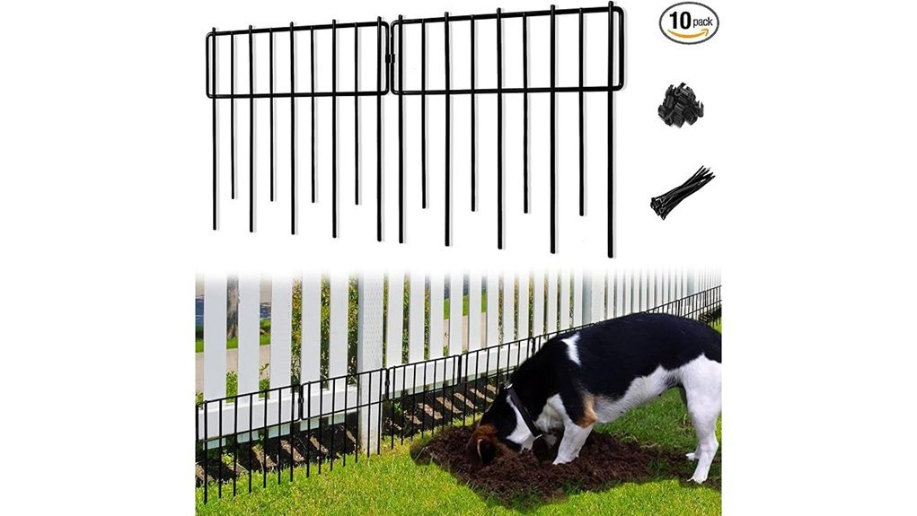 no dig garden animal fence