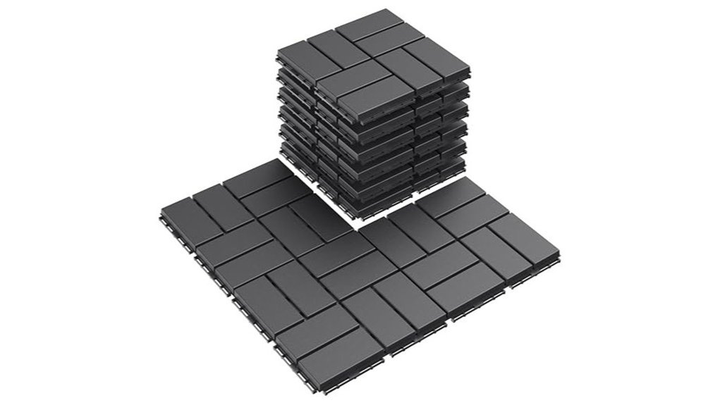 outdoor patio interlocking tiles