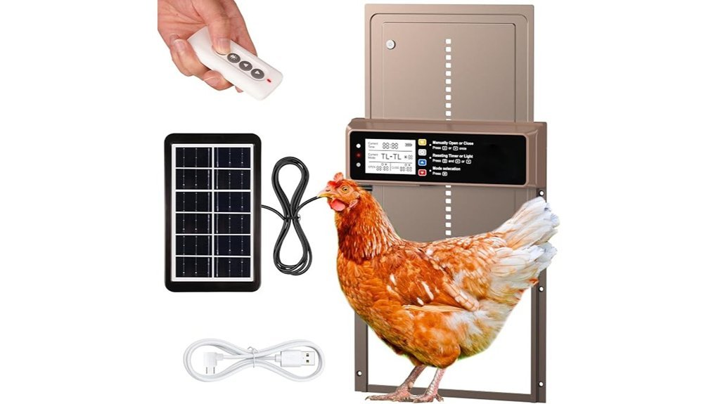 remote solar chicken door