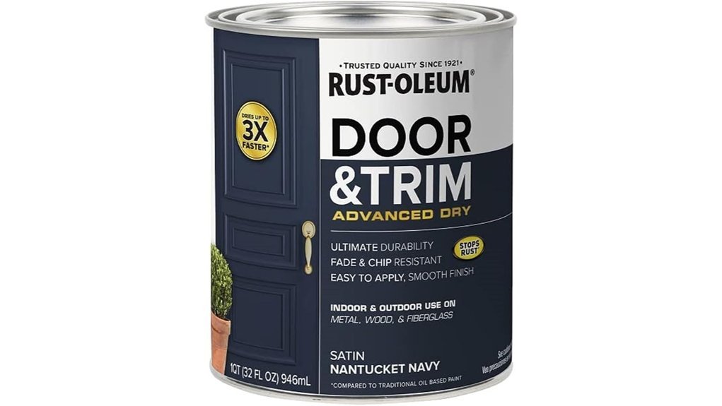 rust oleum door trim paint