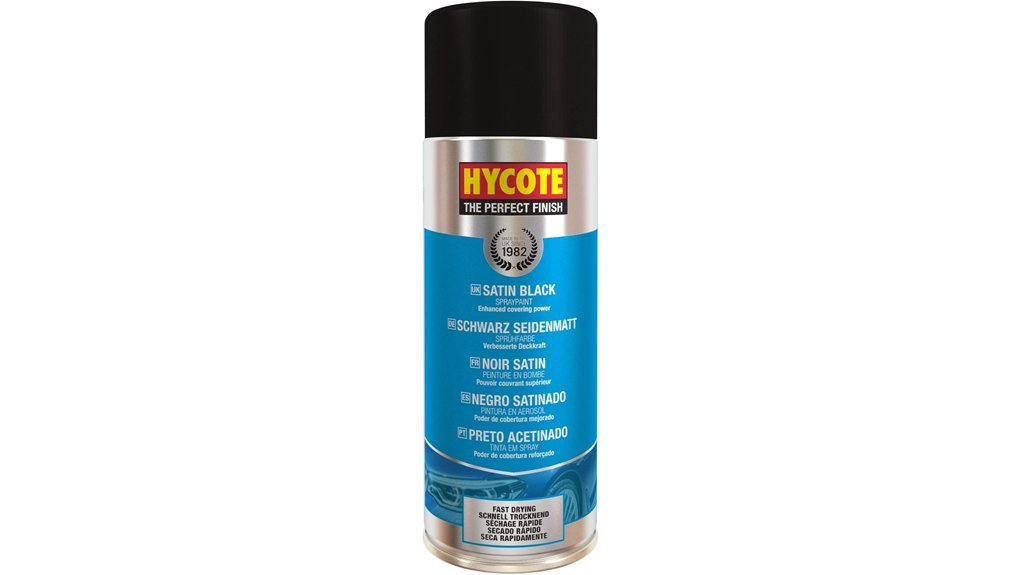 satin black spray paint