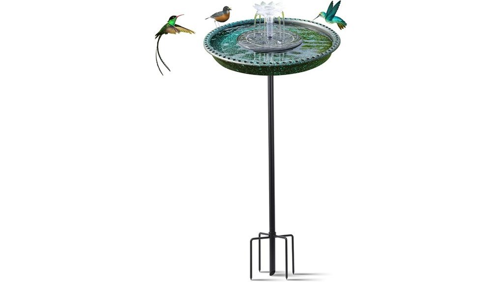 solar fountain for hummingbirds
