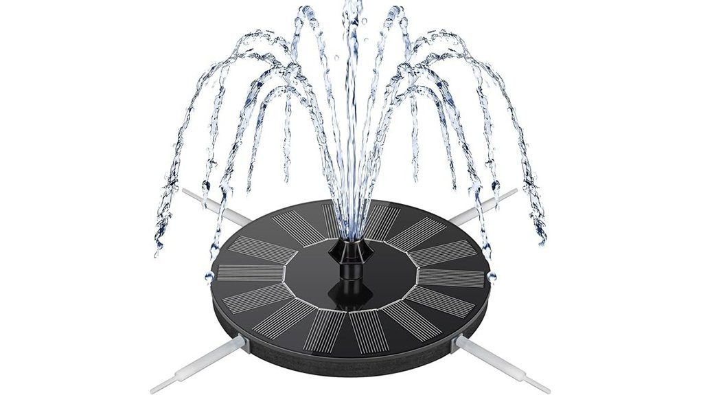 solar powered bird bath fountain