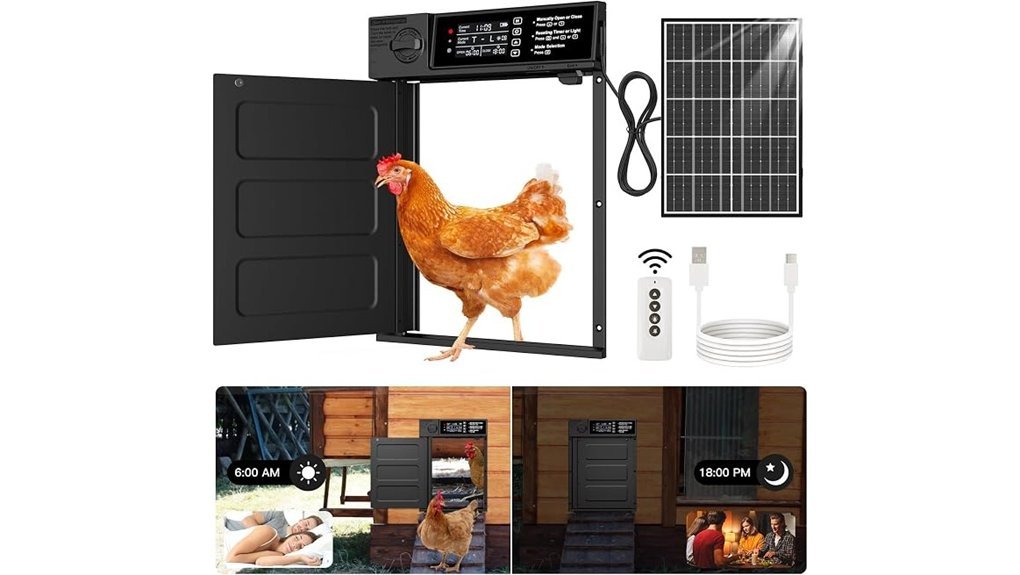 solar timer chicken door