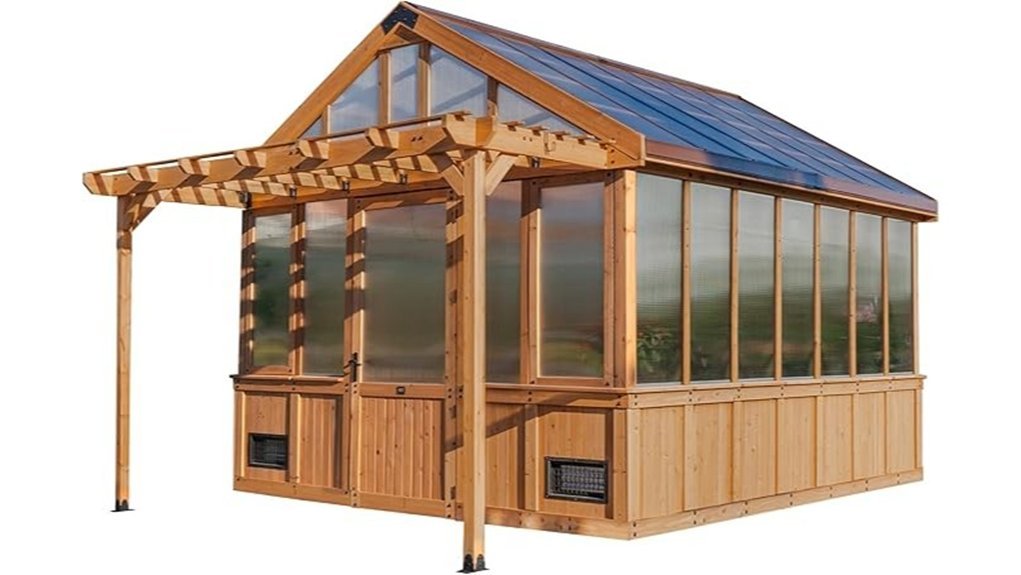 spacious walk in greenhouse kit