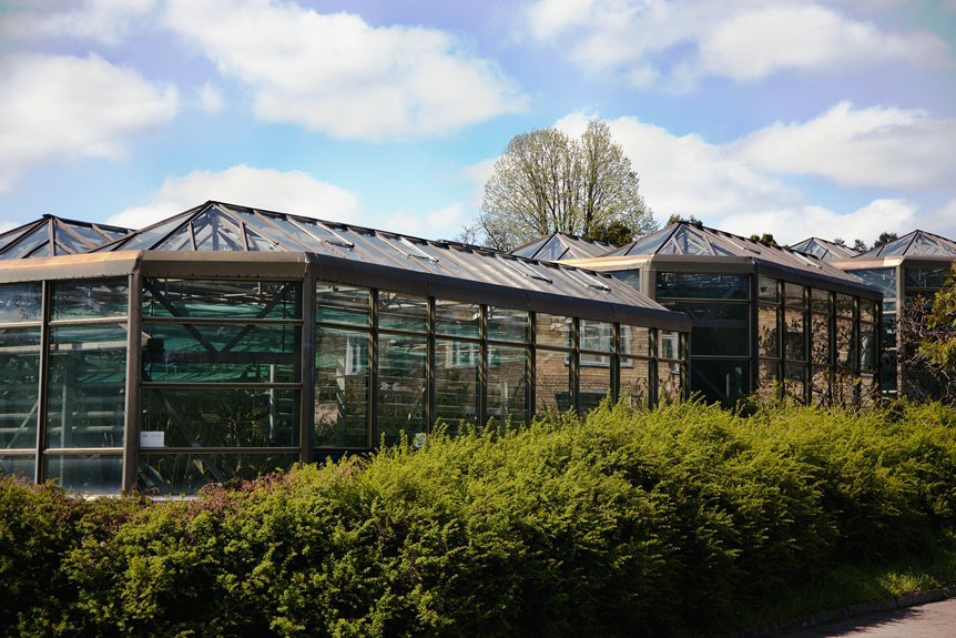 thriving backyard garden greenhouses