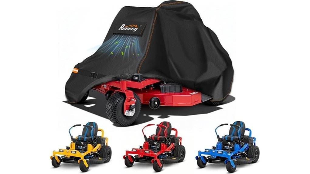 ventilated waterproof mower cover