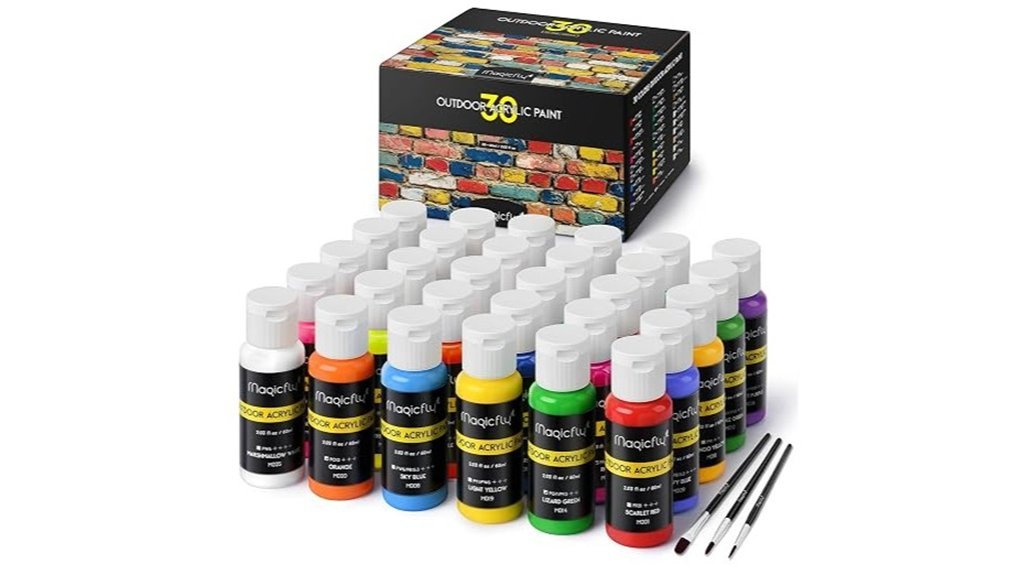 vibrant outdoor acrylic colors