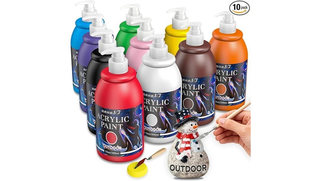 vibrant outdoor acrylic paints