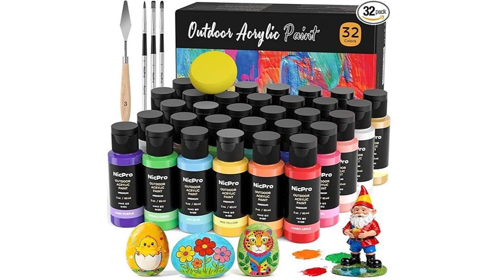 vibrant outdoor acrylic paints