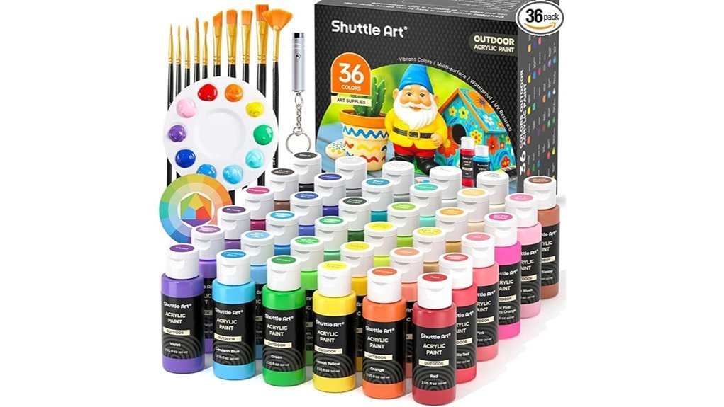 vibrant outdoor acrylic paints