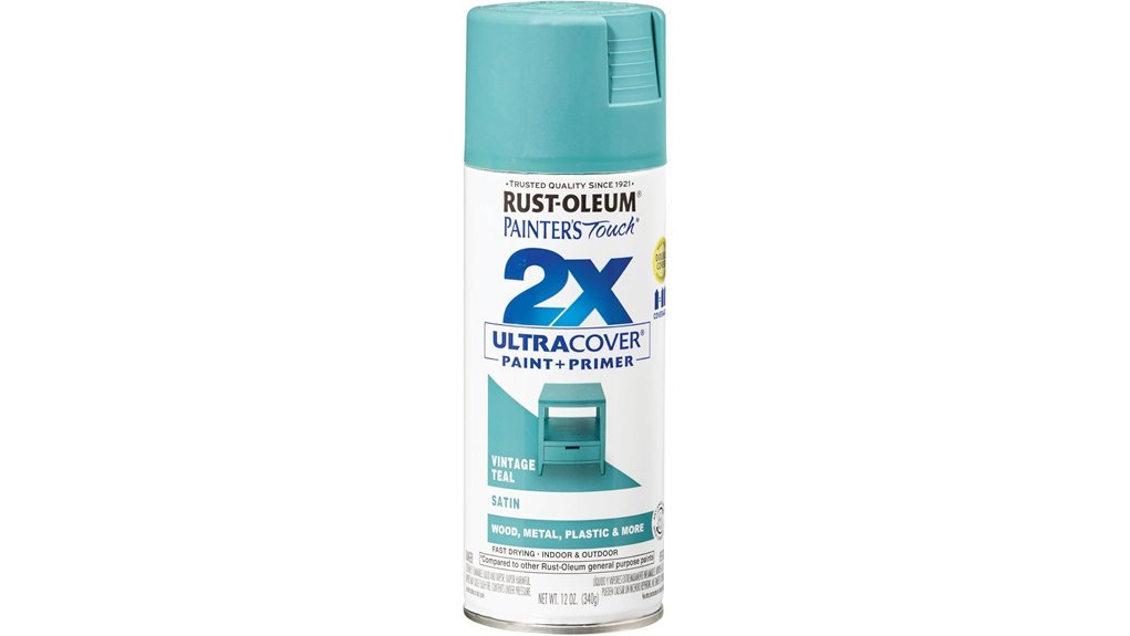 vintage teal spray paint
