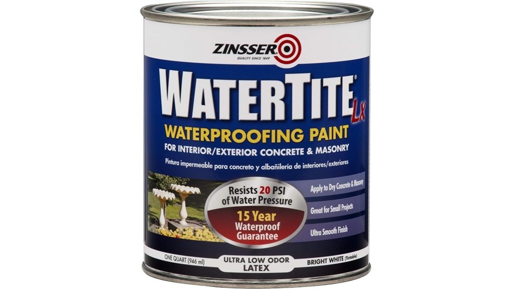waterproof latex paint quart